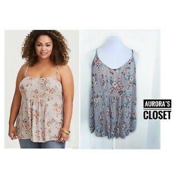 Torrid Plus Floral Strappy Top - Picture 13 of 13